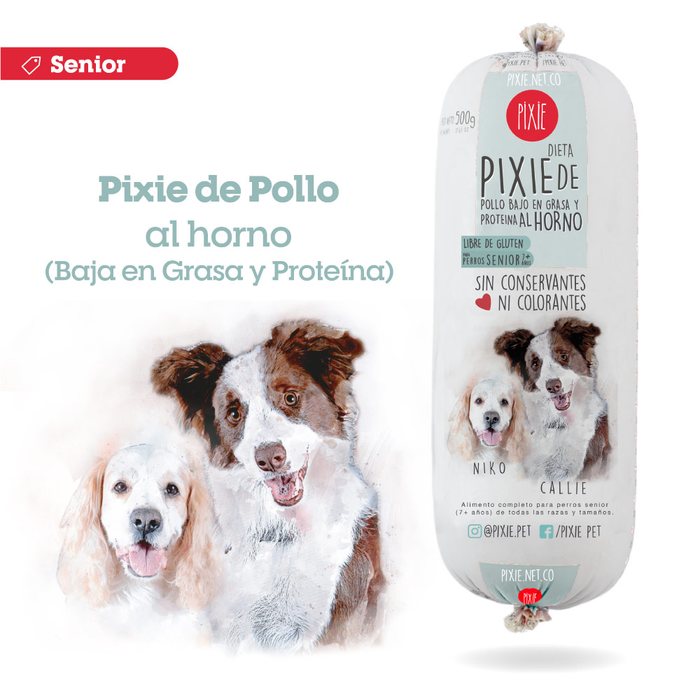 DIETA PERRO PIXIE POLLO BAJO EN GRASA Y PROTEINA 500 GR