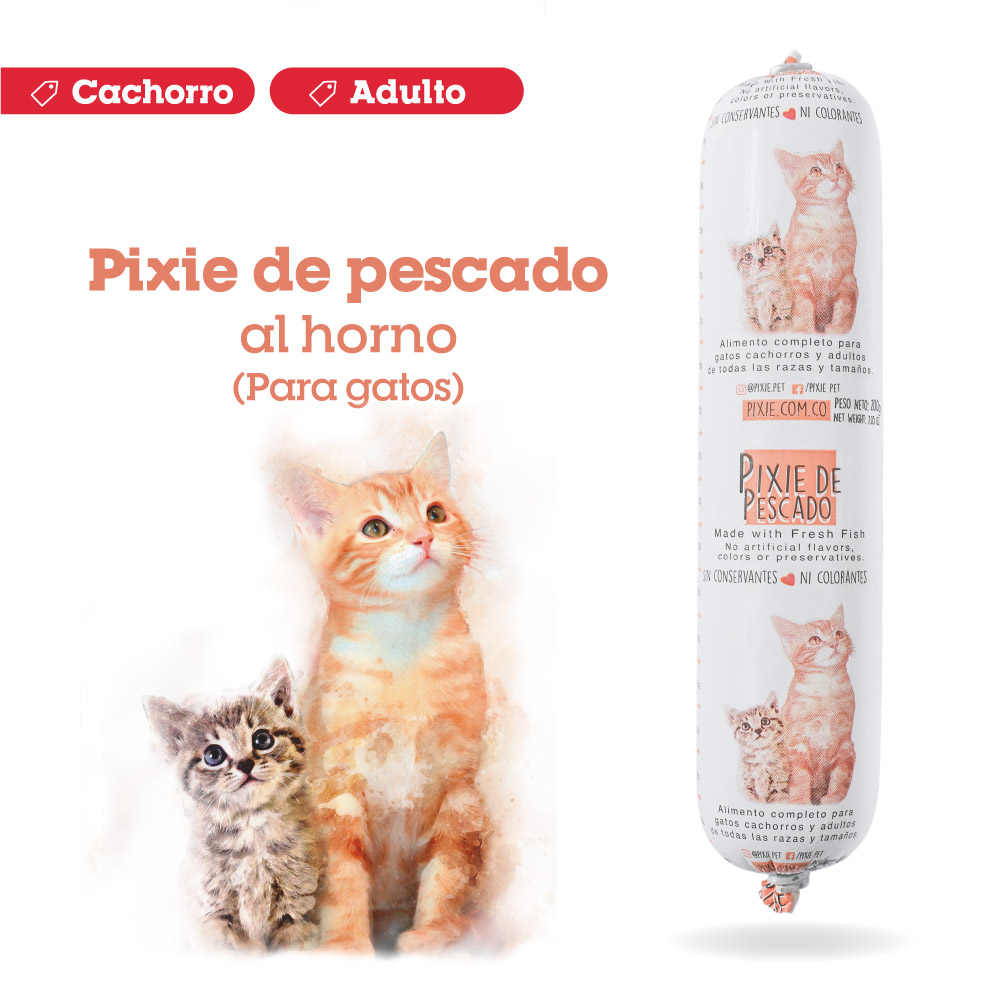 DIETA PESCADO PIXIE GATO ADULTOS (NARANJA) 200 GR