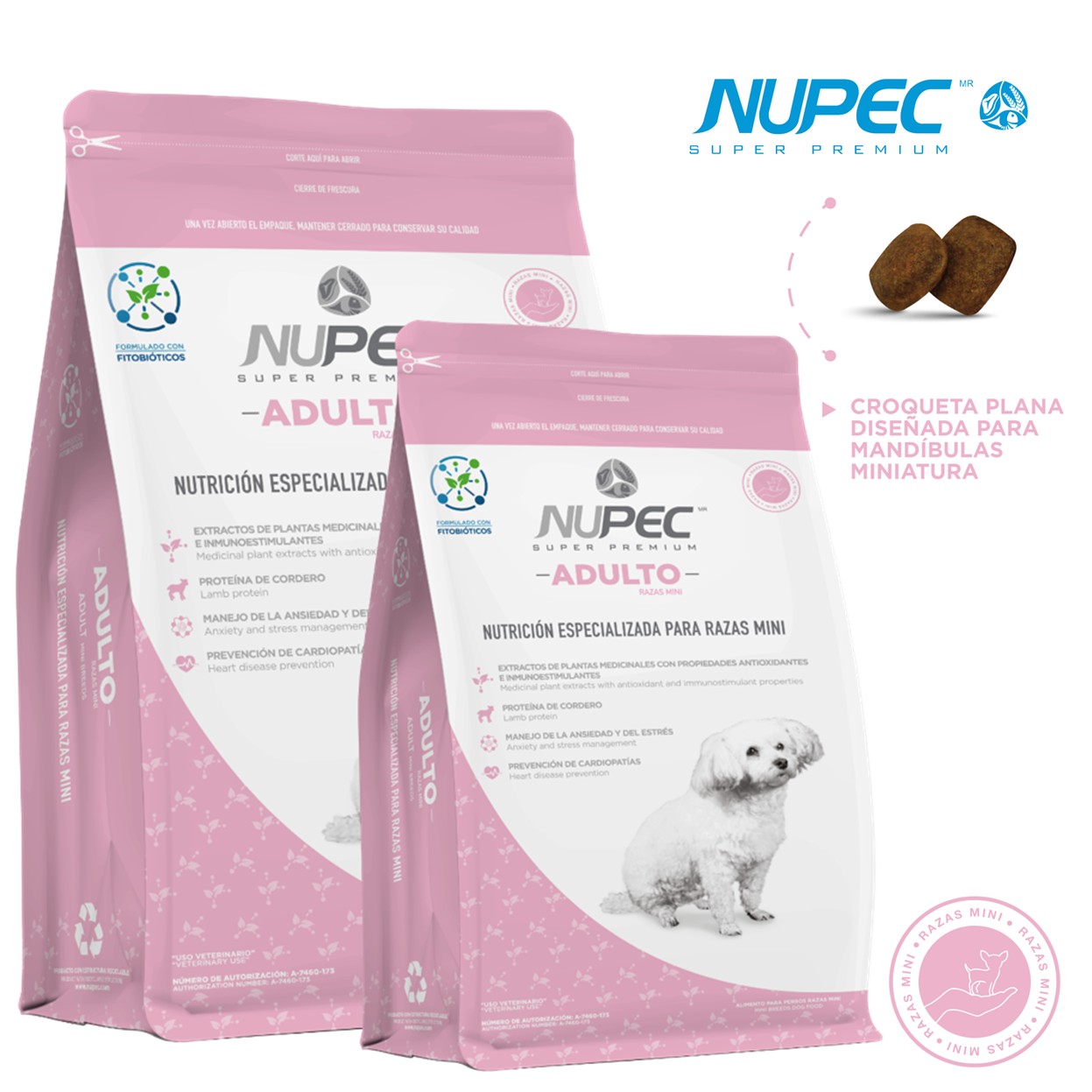 NUPEC Adulto Raza Mini (1 kg) – Nutrición Científica para Perros Pequeños