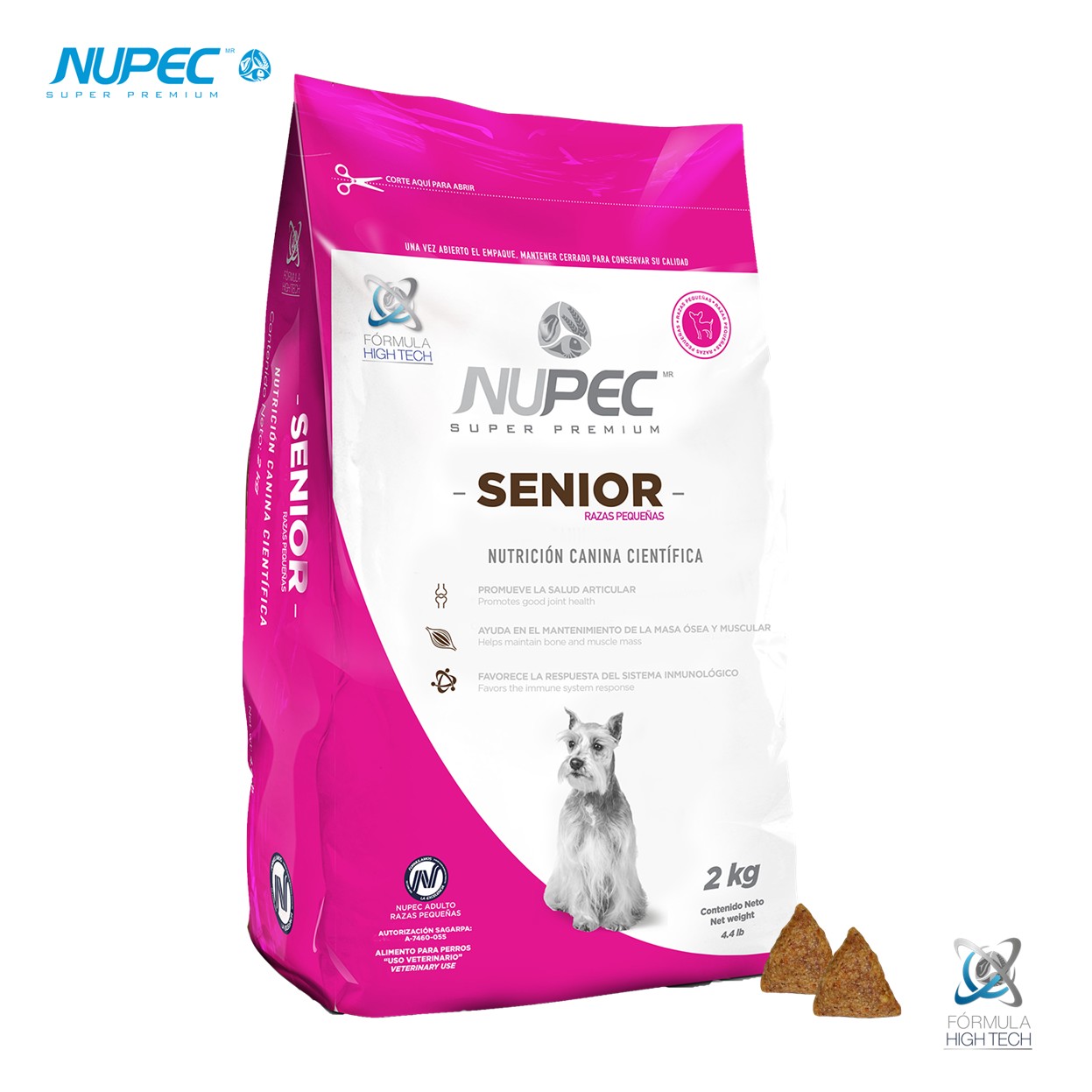 NUPEC Perro Senior Razas Pequeñas (2 kg) Nutrición Especializada para Perros Adultos Mayores