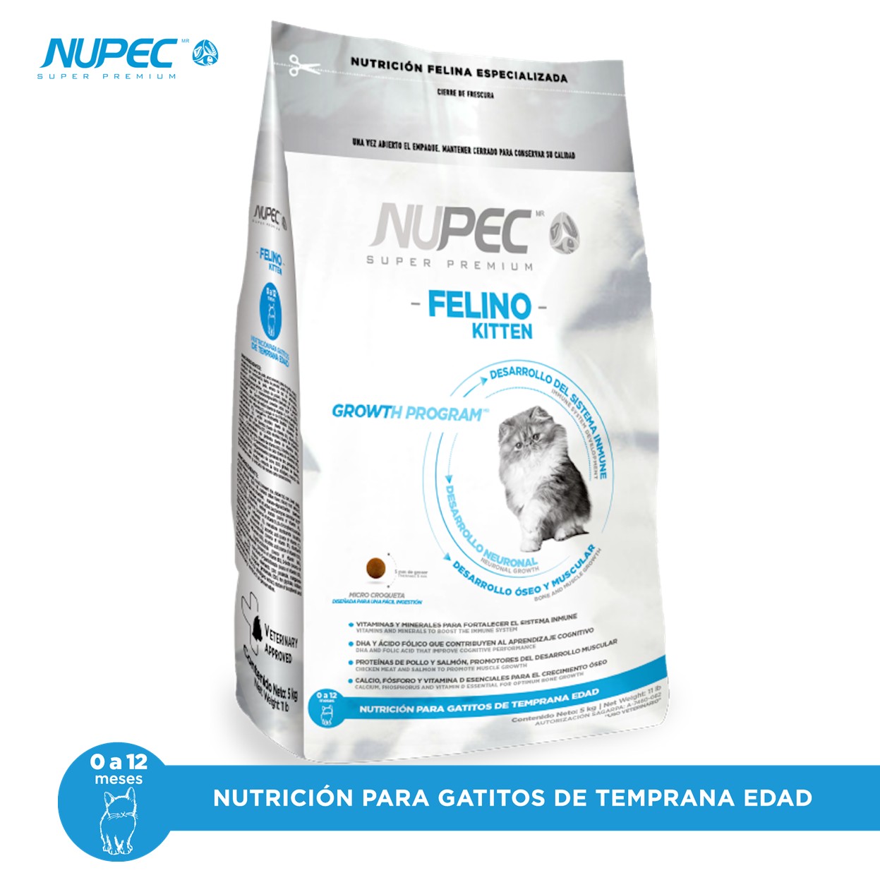 NUPEC Felino Kitten 1,5 kg Nutrición Científica para Gatitos