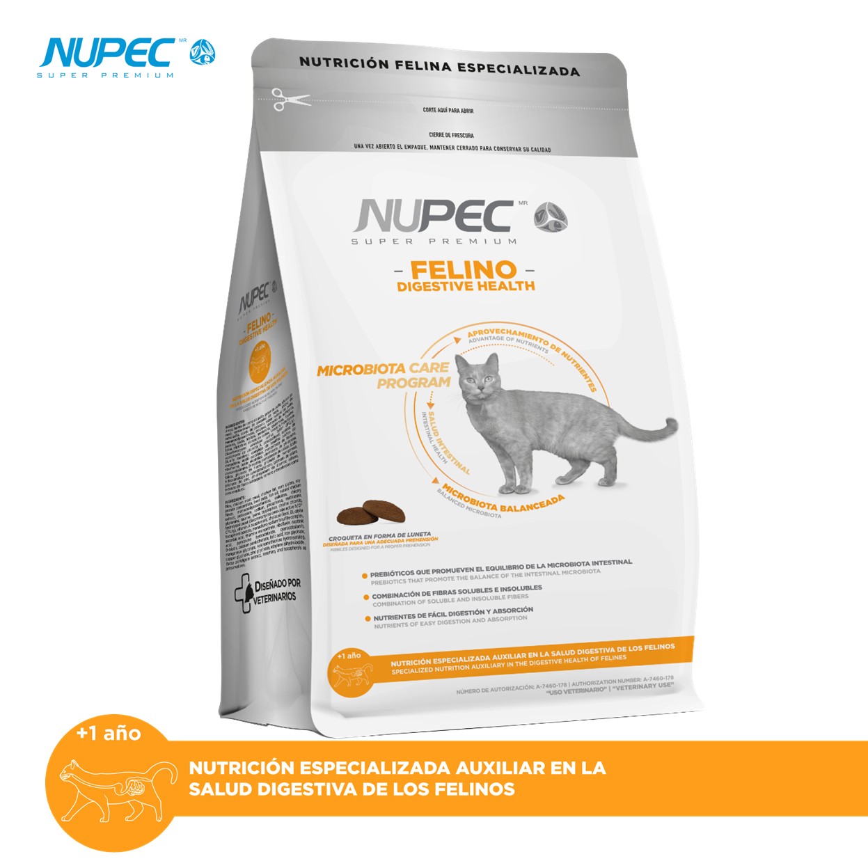 NUPEC Felino Digestive Health (2 kg) Nutrición Especializada