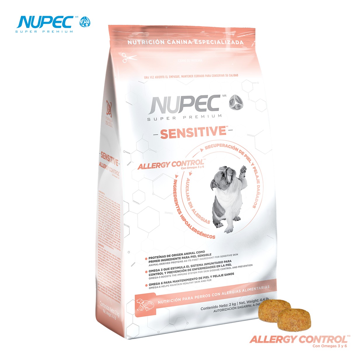 NUPEC Sensitive Razas Grandes (2 kg) Nutrición Especializada