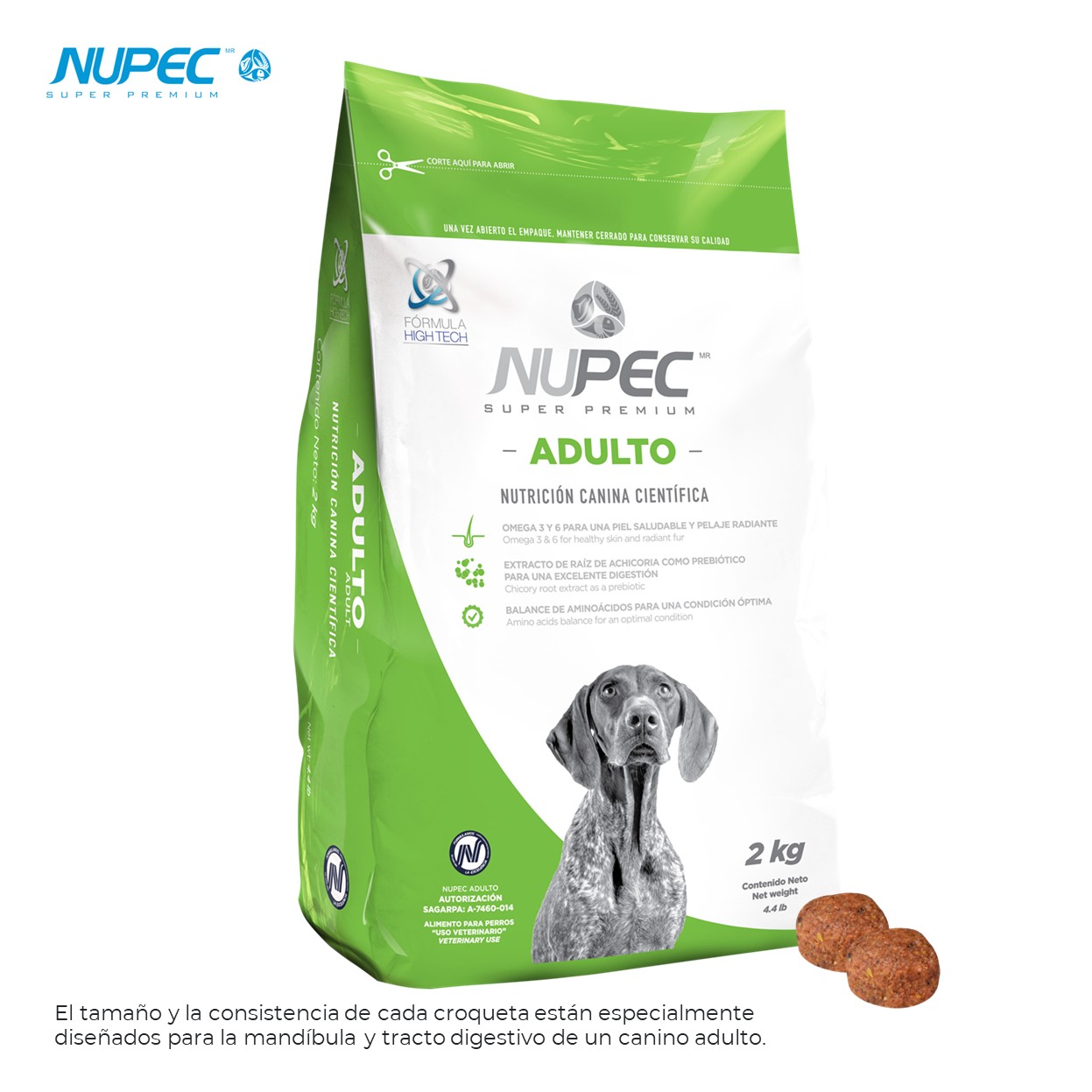 NUPEC Perro Adulto (2 kg) Nutrición Científica para Perros de Todas las Razas