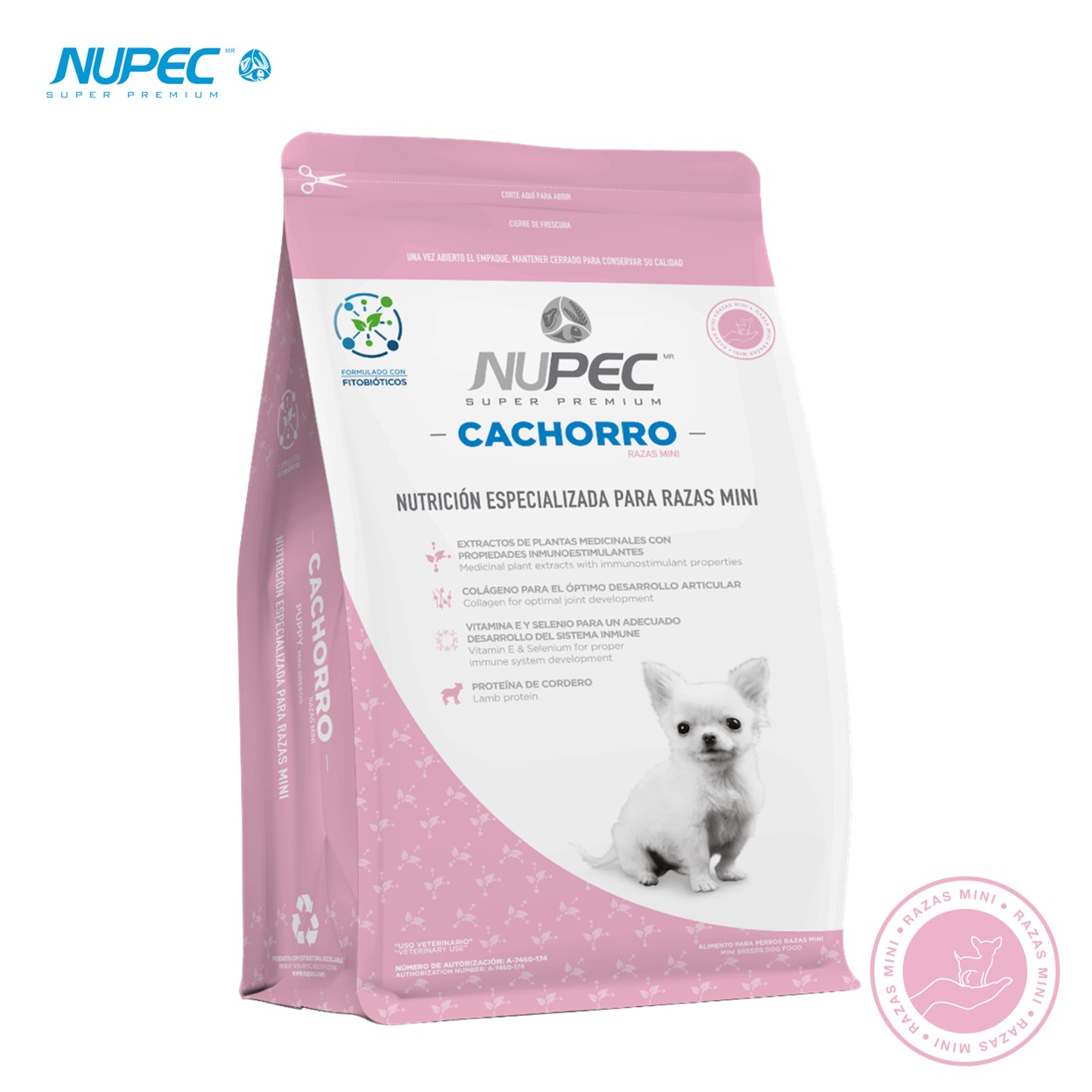 NUPEC Cachorro Raza Mini 1 kg – alimento premium
