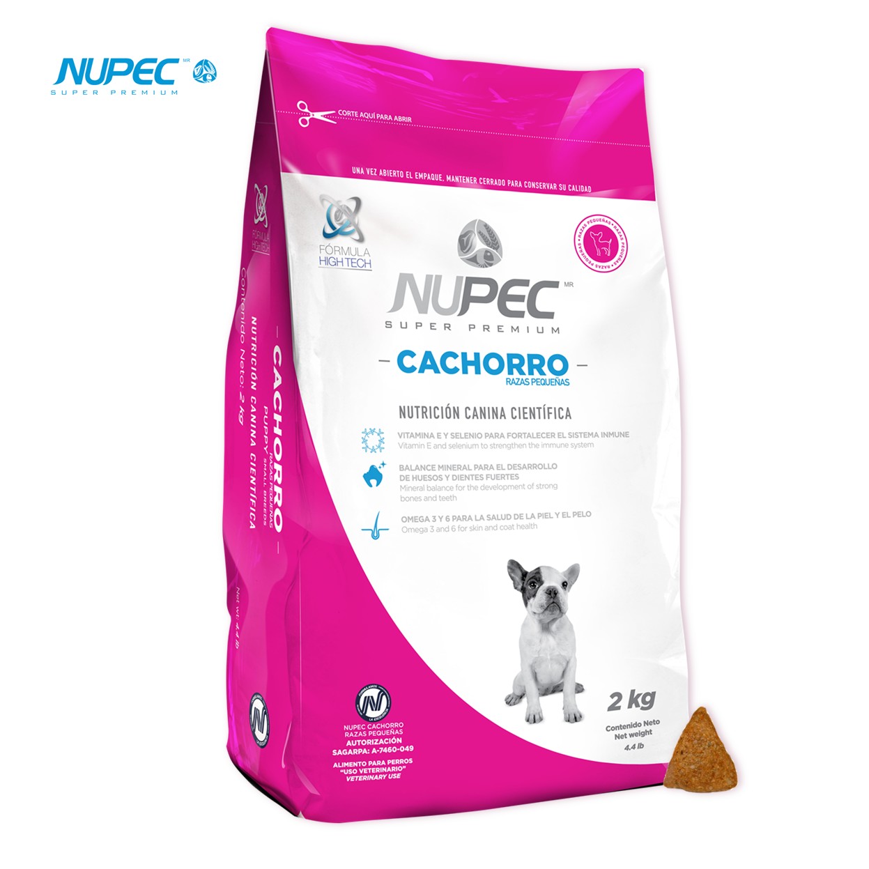 NUPEC Cachorro Razas Pequeñas 2 kg Nutrición Premium para Cachorros