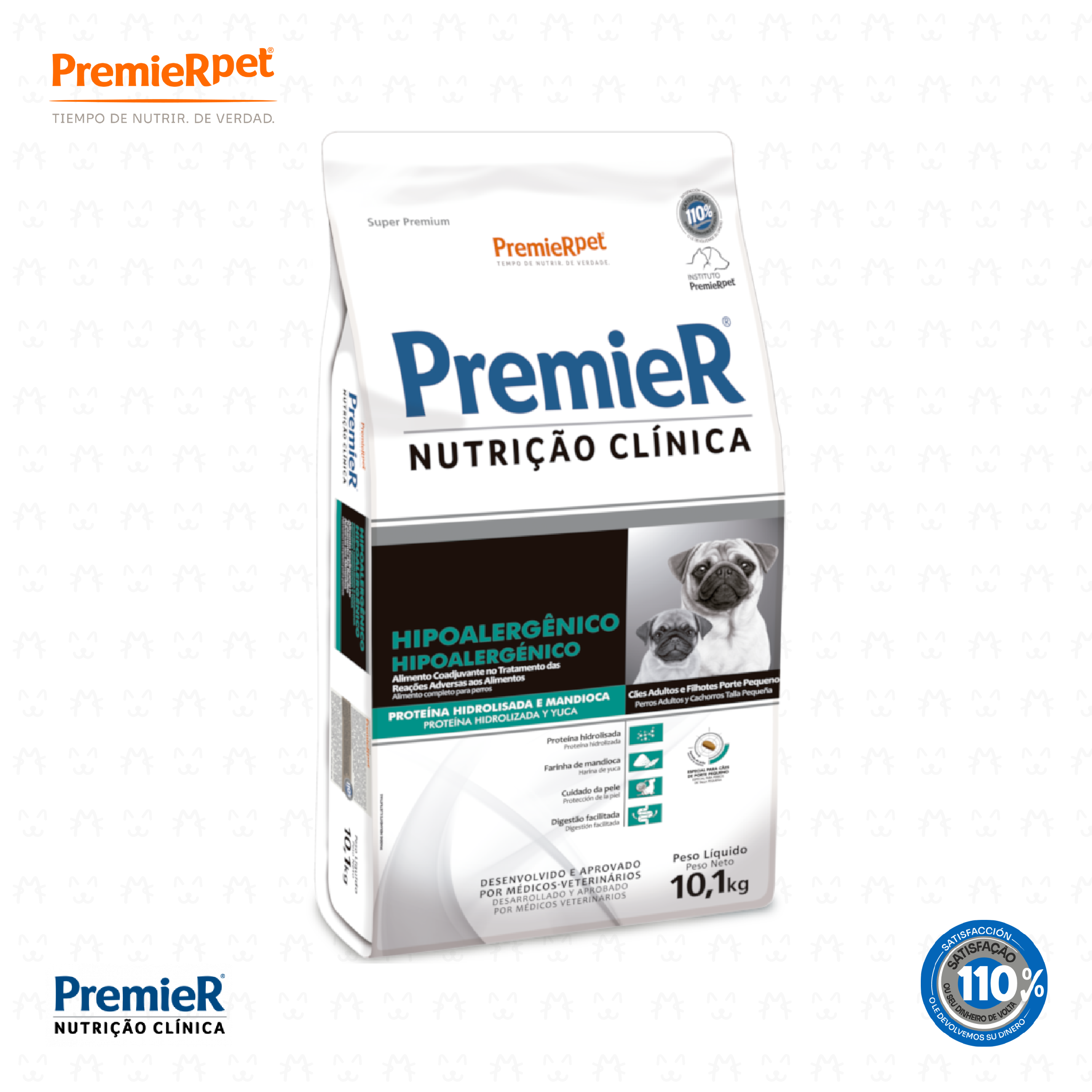 PREMIER Nutrición Clínica Hipoalergénico Proteína Hidrolizada y Yuca Perros Talla Pequeña 2 KG