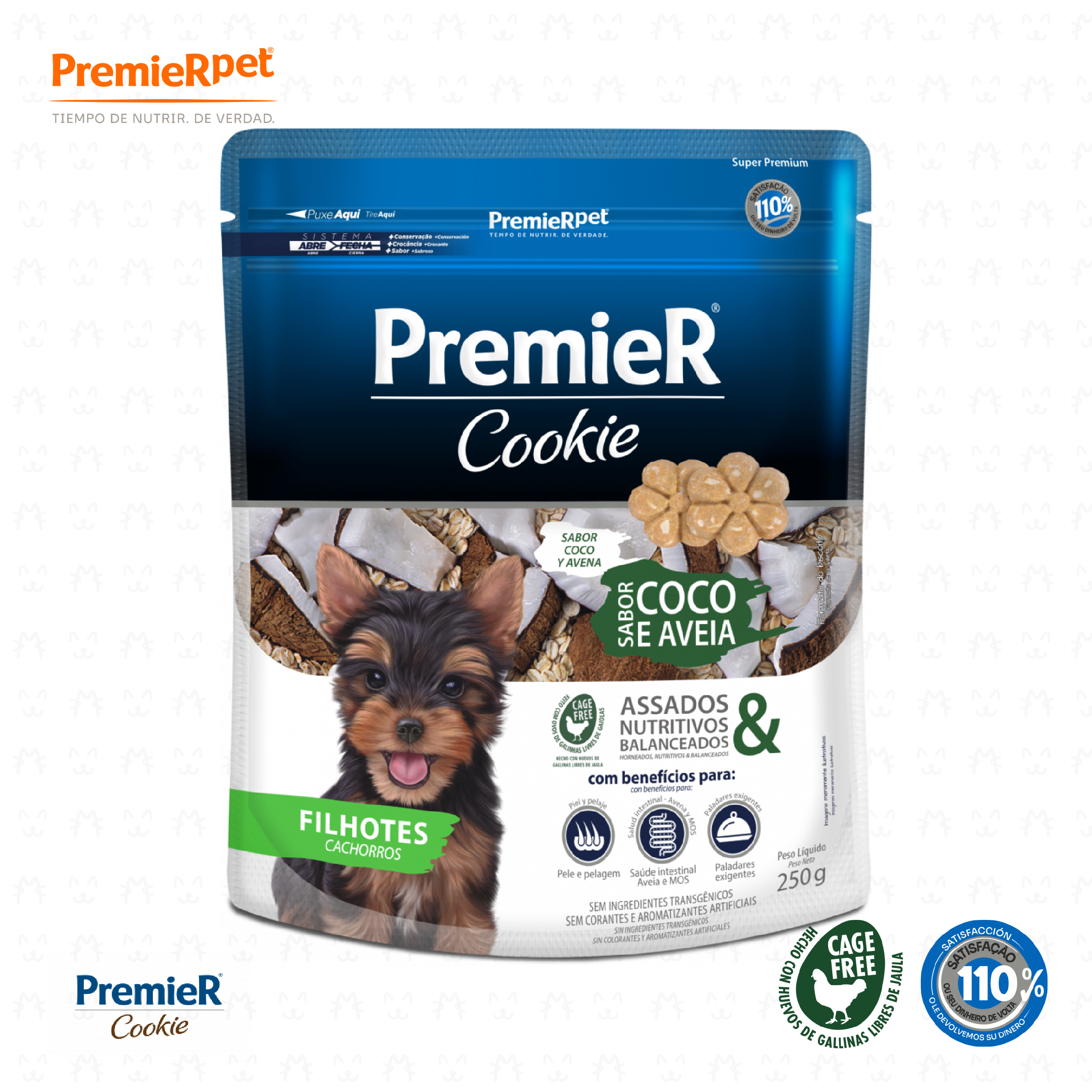PREMIER Cookie Perros Cachorros Coco y Avena 250 gr
