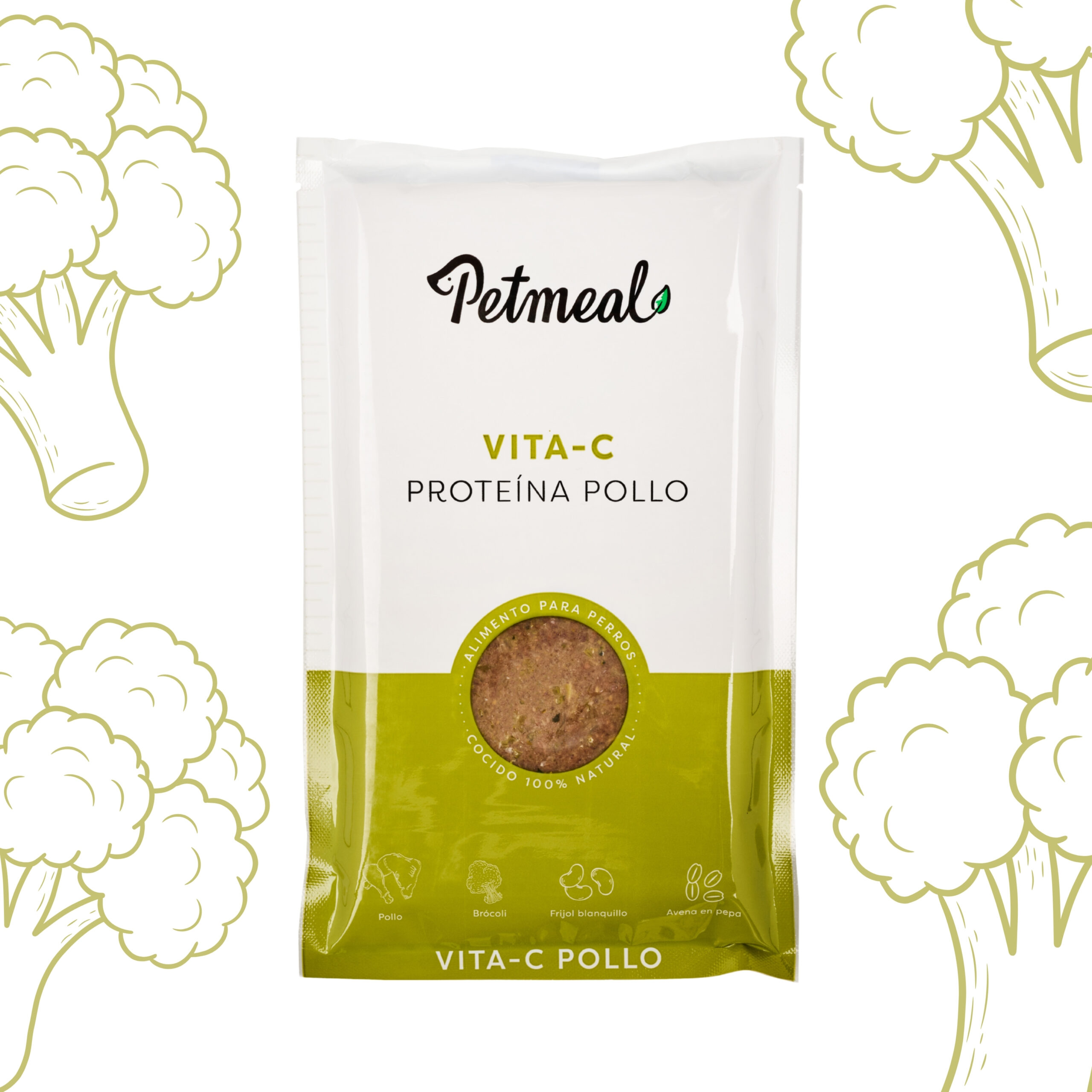 Petmeal Dieta Cocida Natural Perros – Vita C Pollo (500 g)