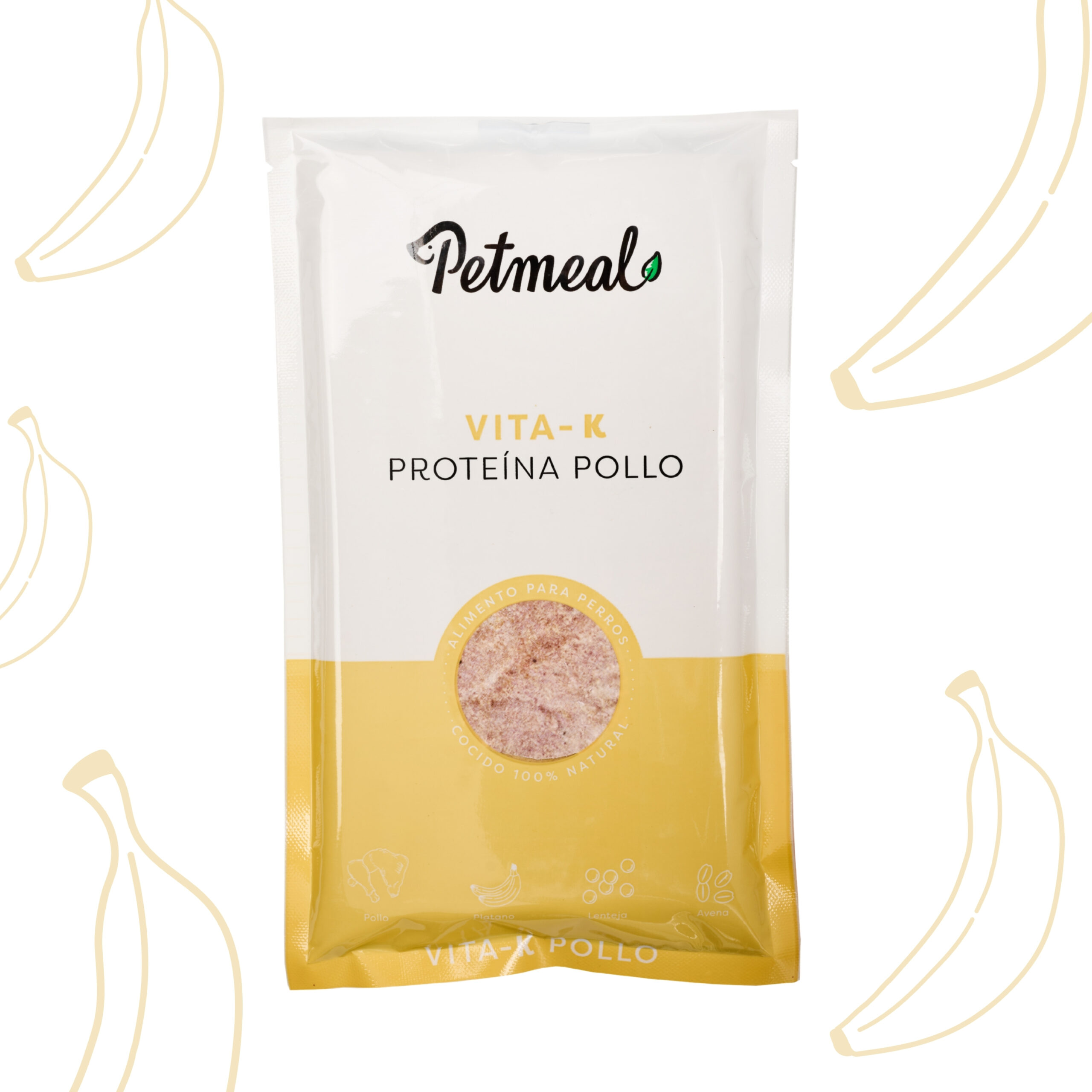 Petmeal Dieta Cocida Natural Perros – Vita K Pollo (500 g)